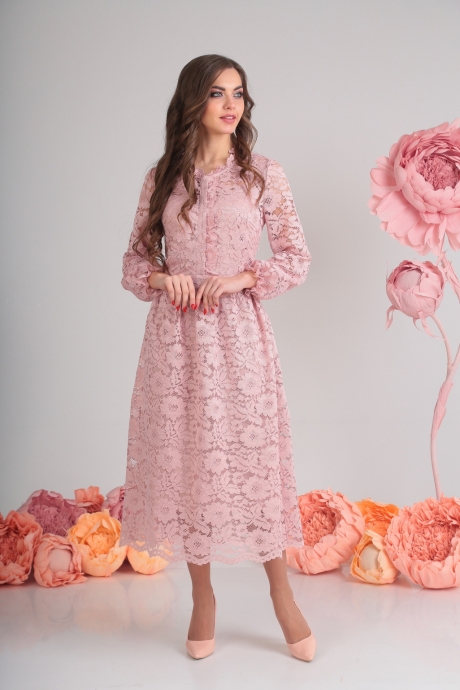 Вечернее платье SandyNa 13503-3 бледный пурпурно-розовый размер 46-52 #1