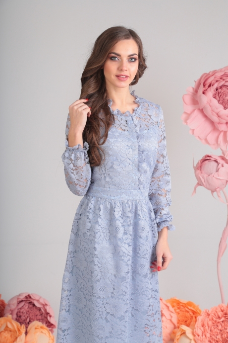 Вечернее платье SandyNa 13503-5 ниагара размер 46-52 #3