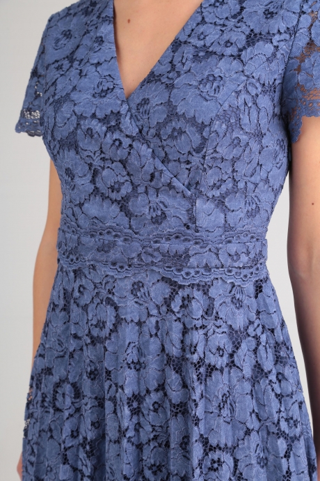 Вечернее платье SandyNa 13590 синий размер 48-52 #8