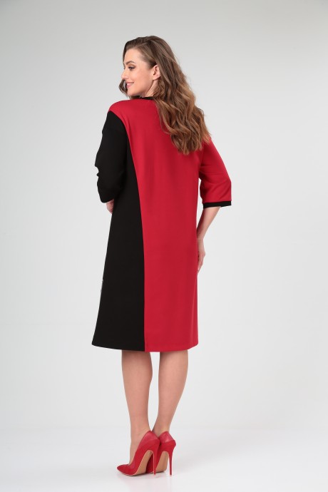 Платье SandyNa 13628 красный размер 52-64 #6