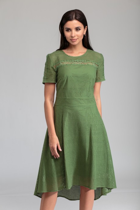 Платье SandyNa 13420 зеленый размер 46-54 #4