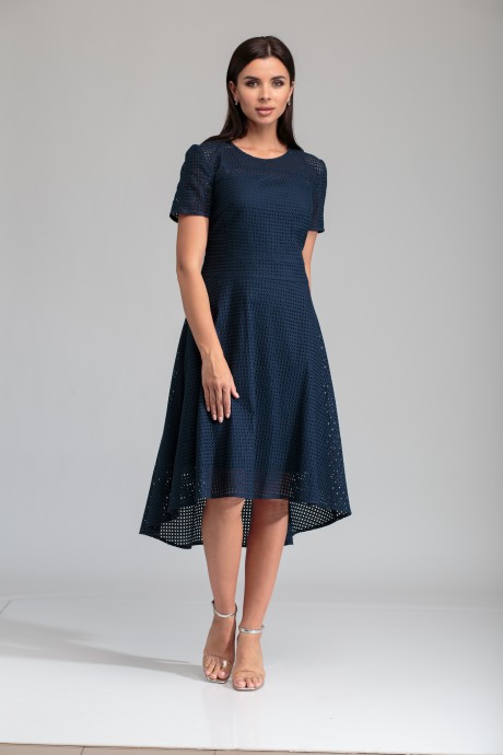 Платье SandyNa 13420 темно-синий размер 46-54 #4