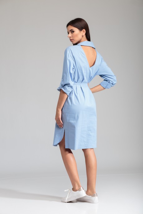 Платье SandyNa 13684 -1 голубой размер 44-52 #2