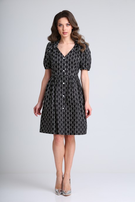 Платье SandyNa 13937 черный "С-дизайн" размер 44-54 #1
