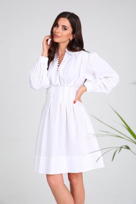 Платье SandyNa 13978 Белый размер 44-54 #6