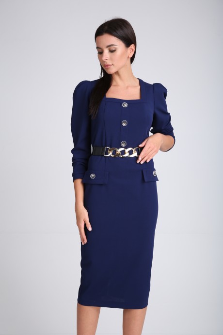 Платье SandyNa 130115 синий размер 44-54 #1