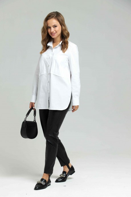 Рубашка SandyNa 130402 белый размер 44-54 #2