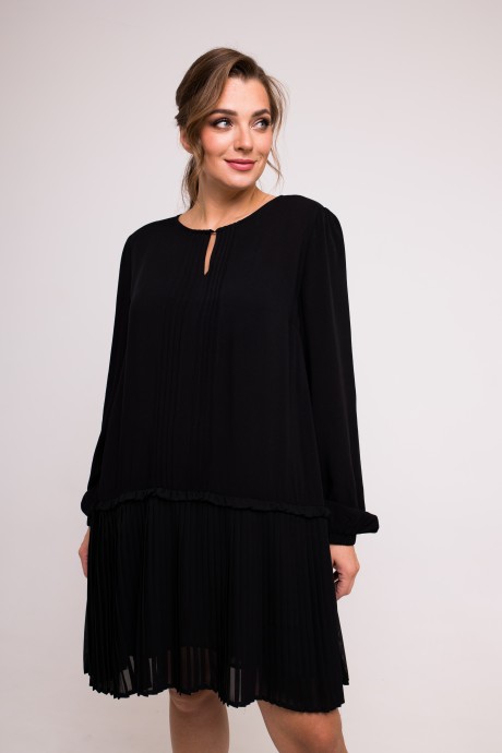 Платье SandyNa 130109 черный размер 44-54 #3