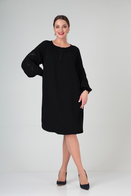 Платье SandyNa 130118 черный размер 44-72 #2