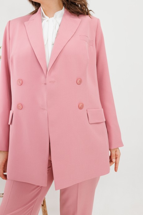 Жакет (пиджак) SandyNa 13934 нежно-розовый размер 52 #3