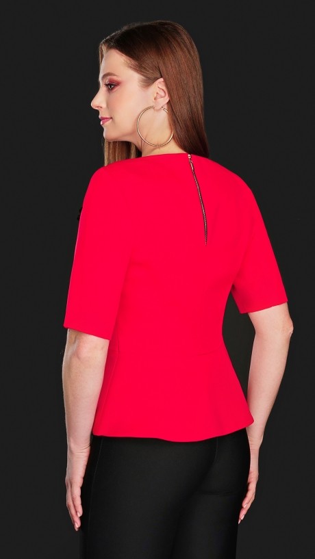 Блузка, туника, рубашка DiLiaFashion 0104 красный размер 46-56 #2
