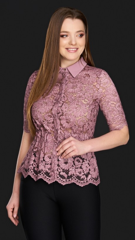 Блузка, туника, рубашка DiLiaFashion 0106 розовый размер 44-54 #1