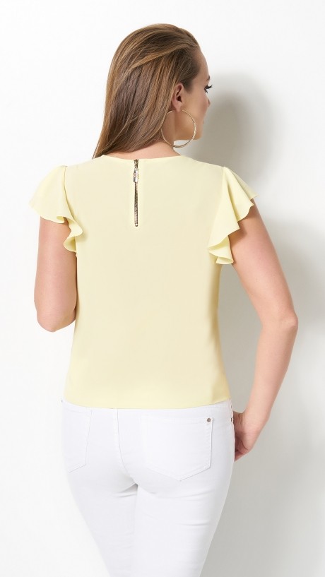 Блузка, туника, рубашка DiLiaFashion 0119 -3 жёлтый размер 44-54 #3