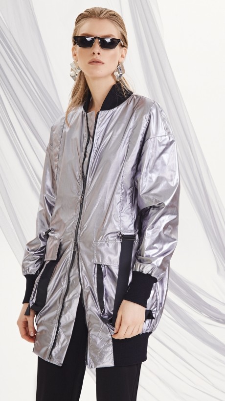 Куртка DiLiaFashion 0191 серебро размер 42-48 #1