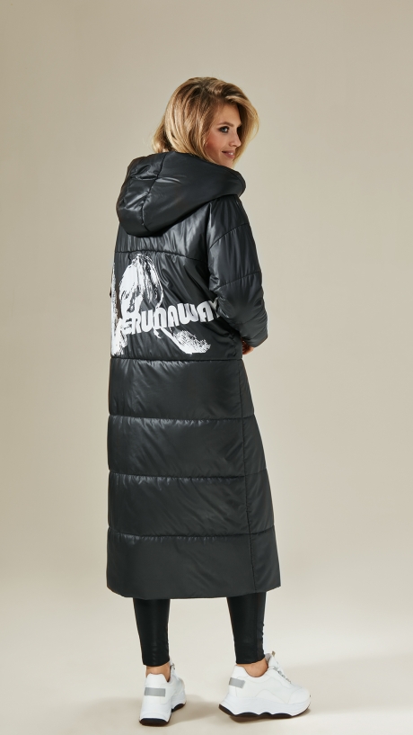 Пальто DiLiaFashion 0230 черный размер 42-48 #3