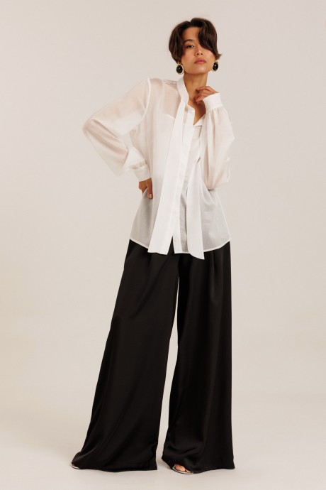 Блузка DILIA 6.006 + топ, молочный размер 44-52 #2