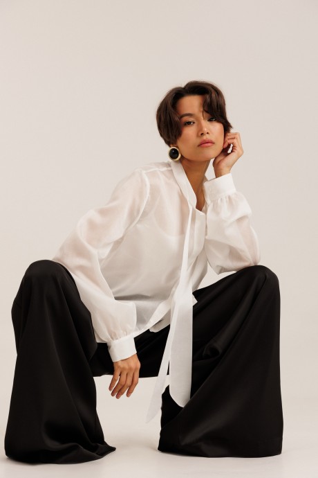 Блузка DILIA 6.006 + топ, молочный размер 44-52 #3