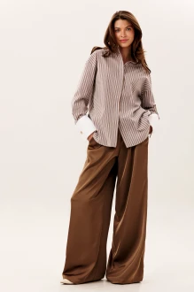 Рубашка DILIA 6008 коричневая