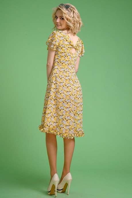 Платье Euro-moda 139 желтый размер 40-44 #2