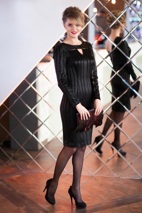 Вечернее платье Euro-moda 252 черный размер 44-54 #1