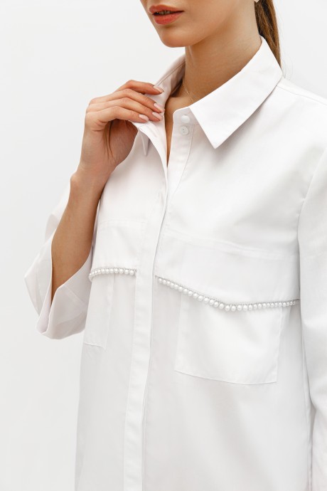 Блузка KALORIS 1960 белый размер 42-52 #1