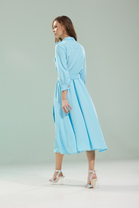 Платье KALORIS 2085 голубой размер 42-54 #6