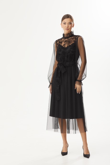 Вечернее платье KALORIS 2240 черный размер 44-54 #2