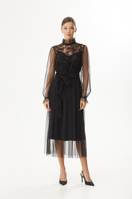 Вечернее платье KALORIS 2240 черный размер 44-54 #4