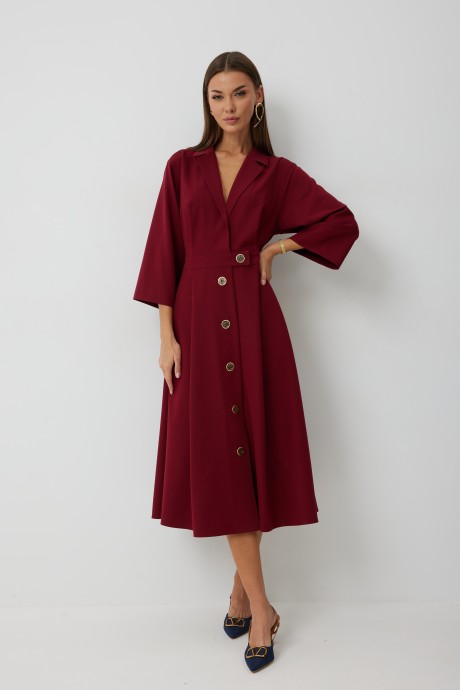 Платье KALORIS 2242 -1 бордовый размер 44-56 #1