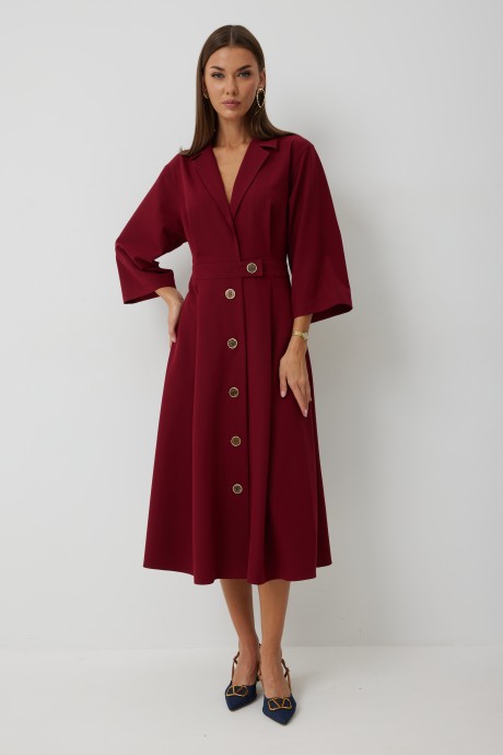 Платье KALORIS 2242 -1 бордовый размер 44-56 #2