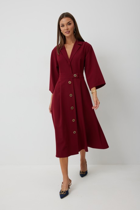 Платье KALORIS 2242 -1 бордовый размер 44-56 #4