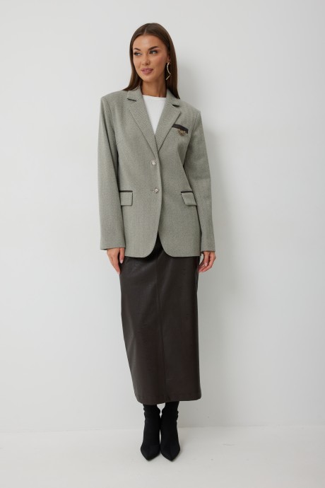 Юбка KALORIS 2246 горький шоколад размер 44-54 #1