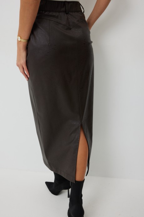 Юбка KALORIS 2246 горький шоколад размер 44-54 #6
