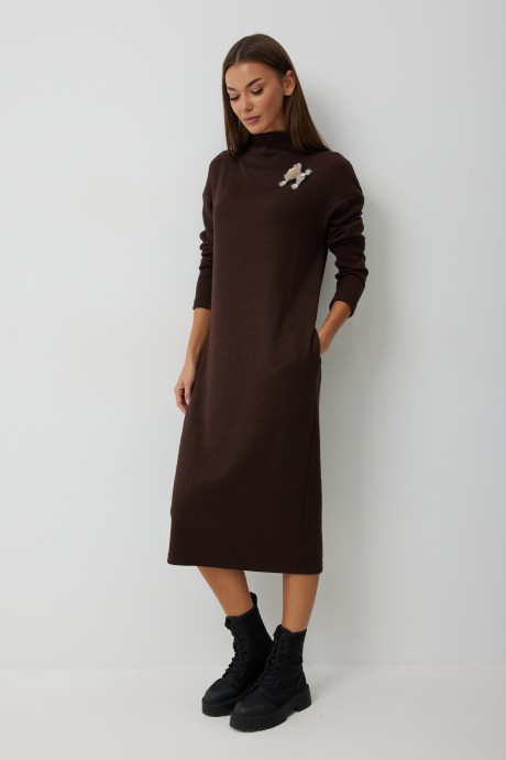 Платье KALORIS 2248 шоколад размер 44-54 #3