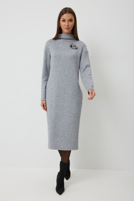 Платье KALORIS 2248 -1 серый размер 44-54 #1