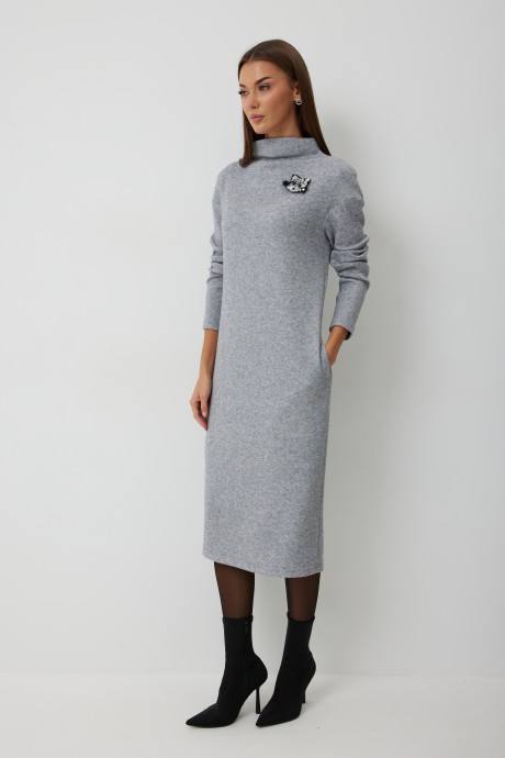Платье KALORIS 2248 -1 серый размер 44-54 #3