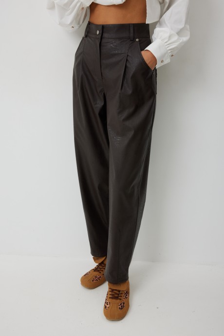 Брюки KALORIS 2249 горький шоколад размер 44-54 #1