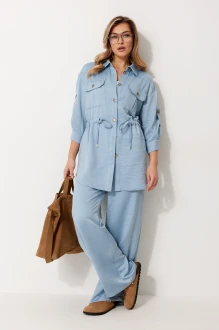 Брючный костюм KALORIS 2289 голубой