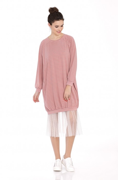 Платье PiRS 383 розовый размер 42-52 #1