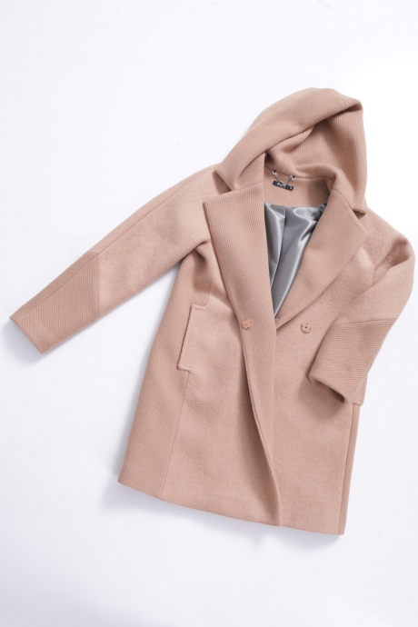 Пальто PiRS 510 розово-бежевый размер 42-52 #2