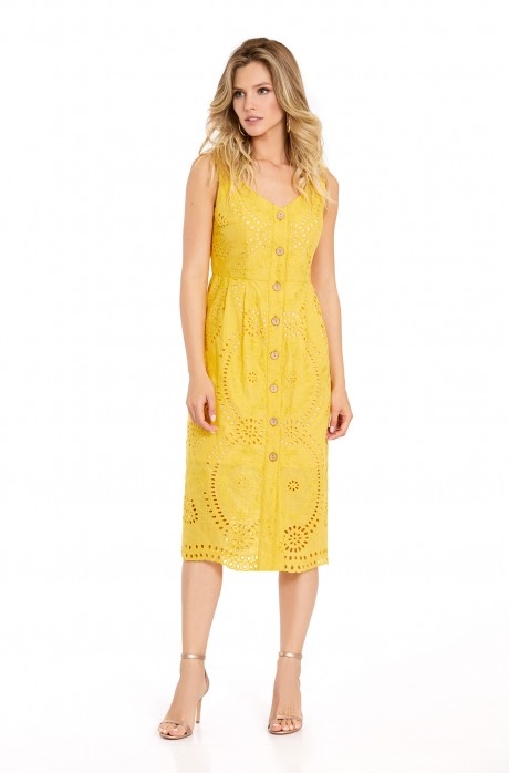Платье PiRS 718 жёлтый размер 42-52 #1