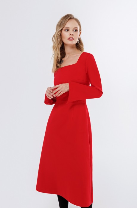 Платье PiRS 2234 красный размер 40-52 #1