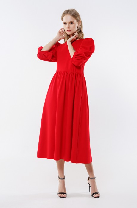 Платье PiRS 2235 красный размер 40-52 #1