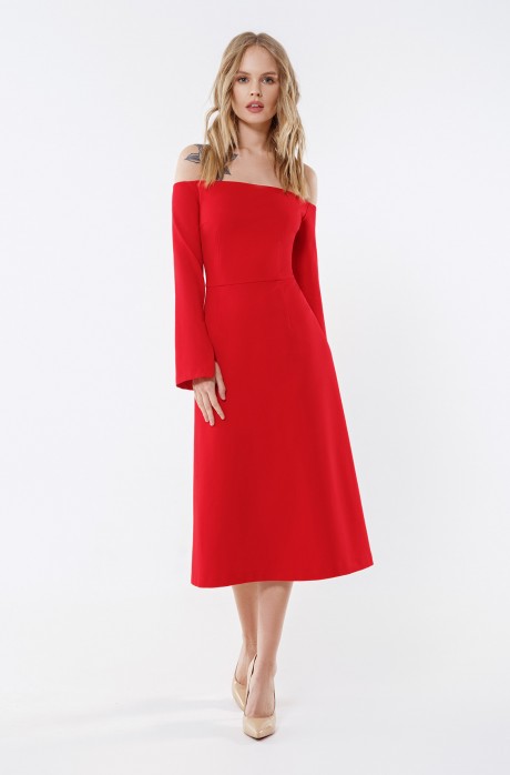 Вечернее платье PiRS 2243 красный размер 40-52 #1