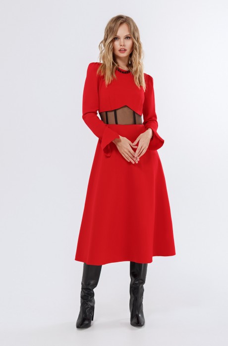 Платье PiRS 2255 красный размер 40-52 #2