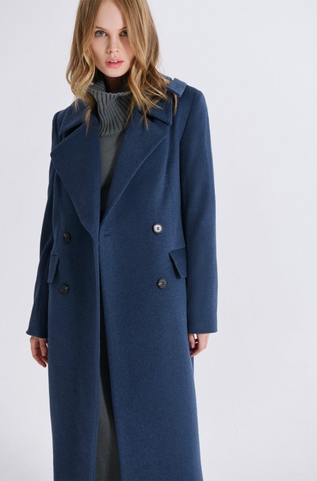 Пальто PiRS 2487 синий размер 40-52 #1