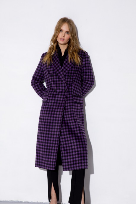 Пальто PiRS 3848 фиолетовый размер 40-52 #1
