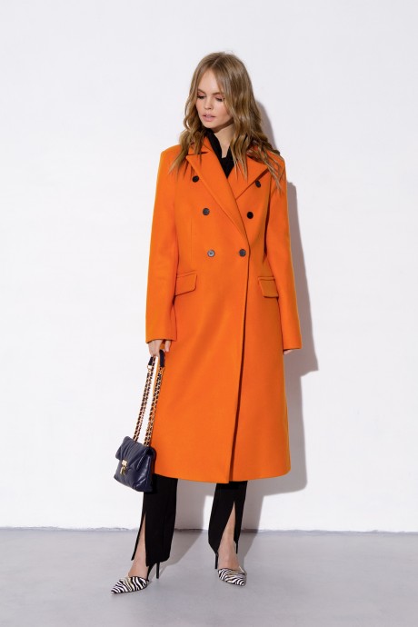 Пальто PiRS 3881 оранжевый размер 40-52 #2