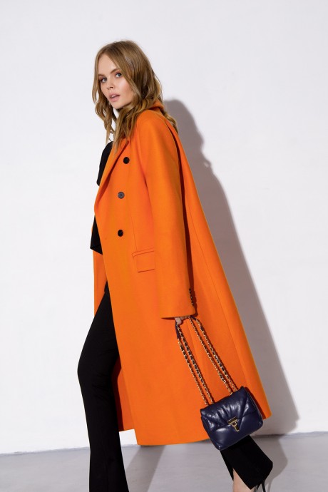 Пальто PiRS 3881 оранжевый размер 40-52 #4