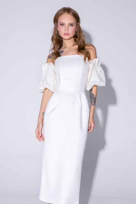 Вечернее платье PiRS 4311 молочный размер 40-52 #1